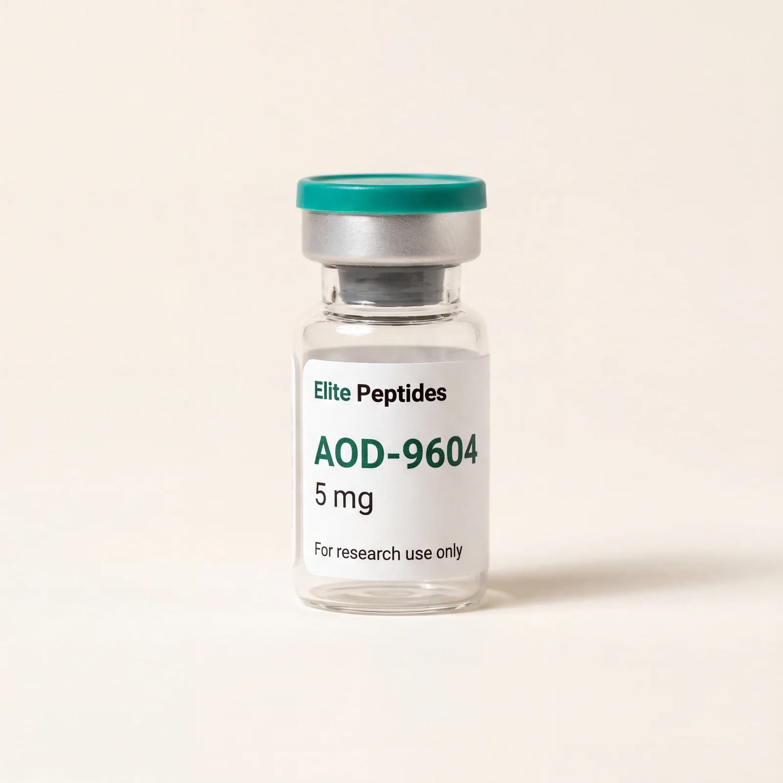 AOD-9604 growth-hormone-fragment research vial — 5mg, independently HPLC-tested, COA on file