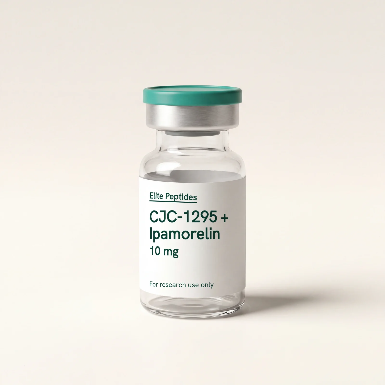 CJC-1295 no DAC + Ipamorelin — research peptide vial