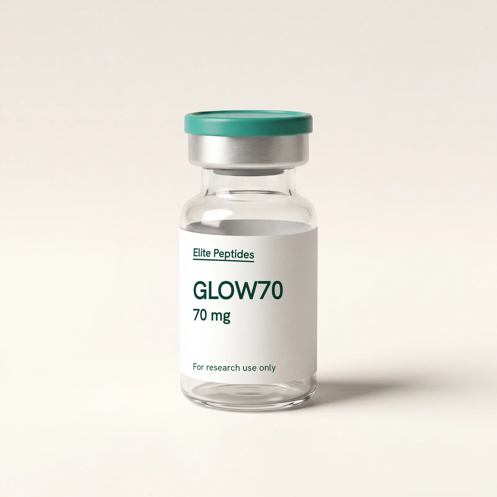 GLOW70 — research peptide vial