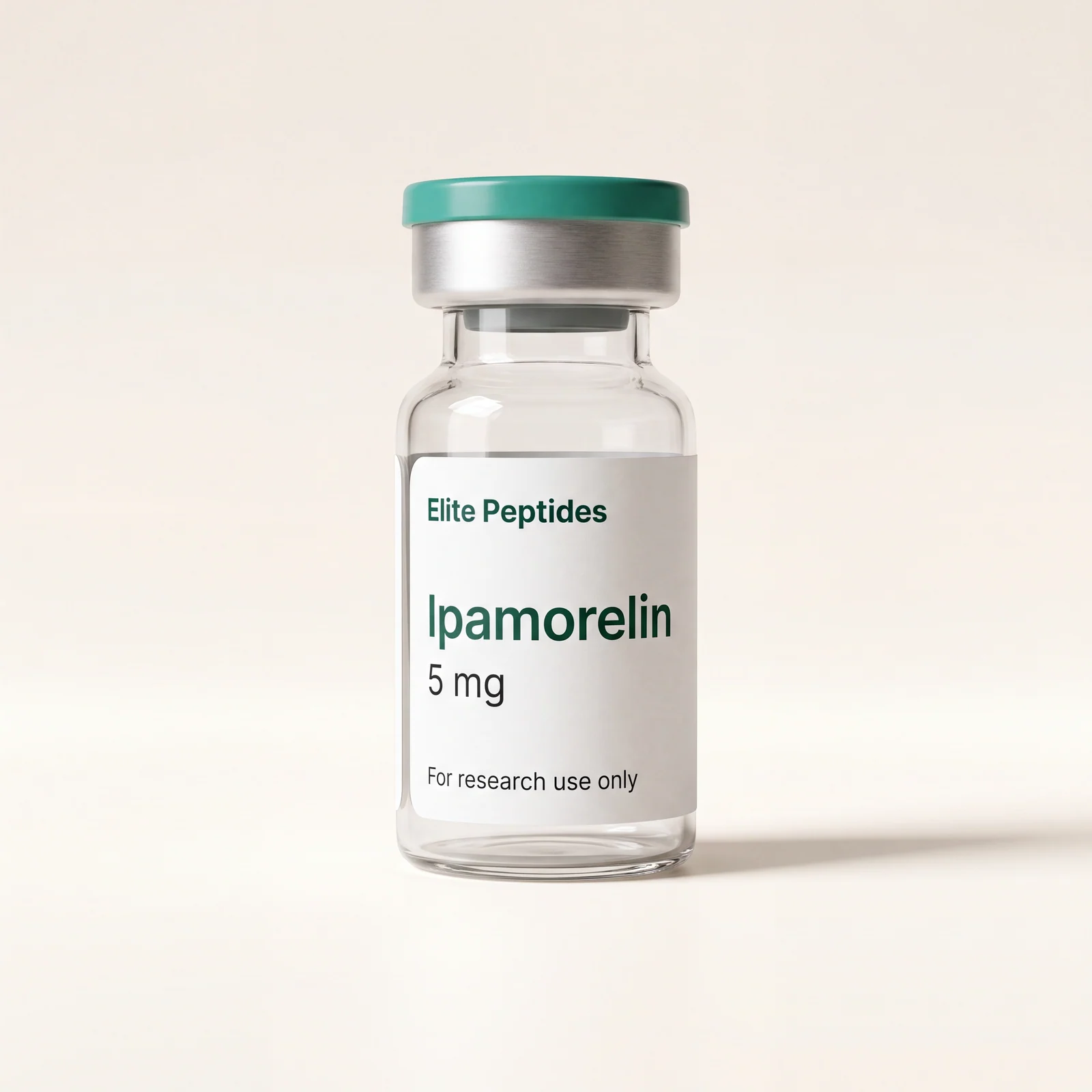 Ipamorelin research peptide vial — 5–10mg, COA on file