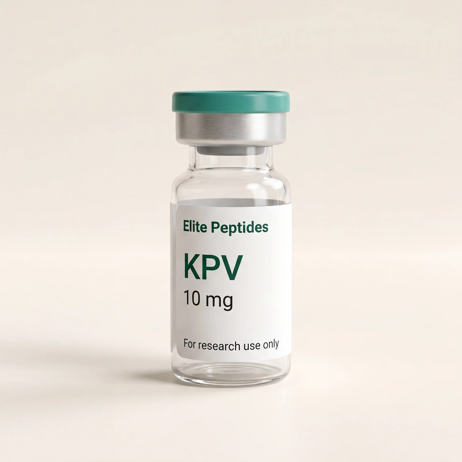 KPV (Lys-Pro-Val) research peptide vial — 10mg, independently HPLC-tested, COA on file