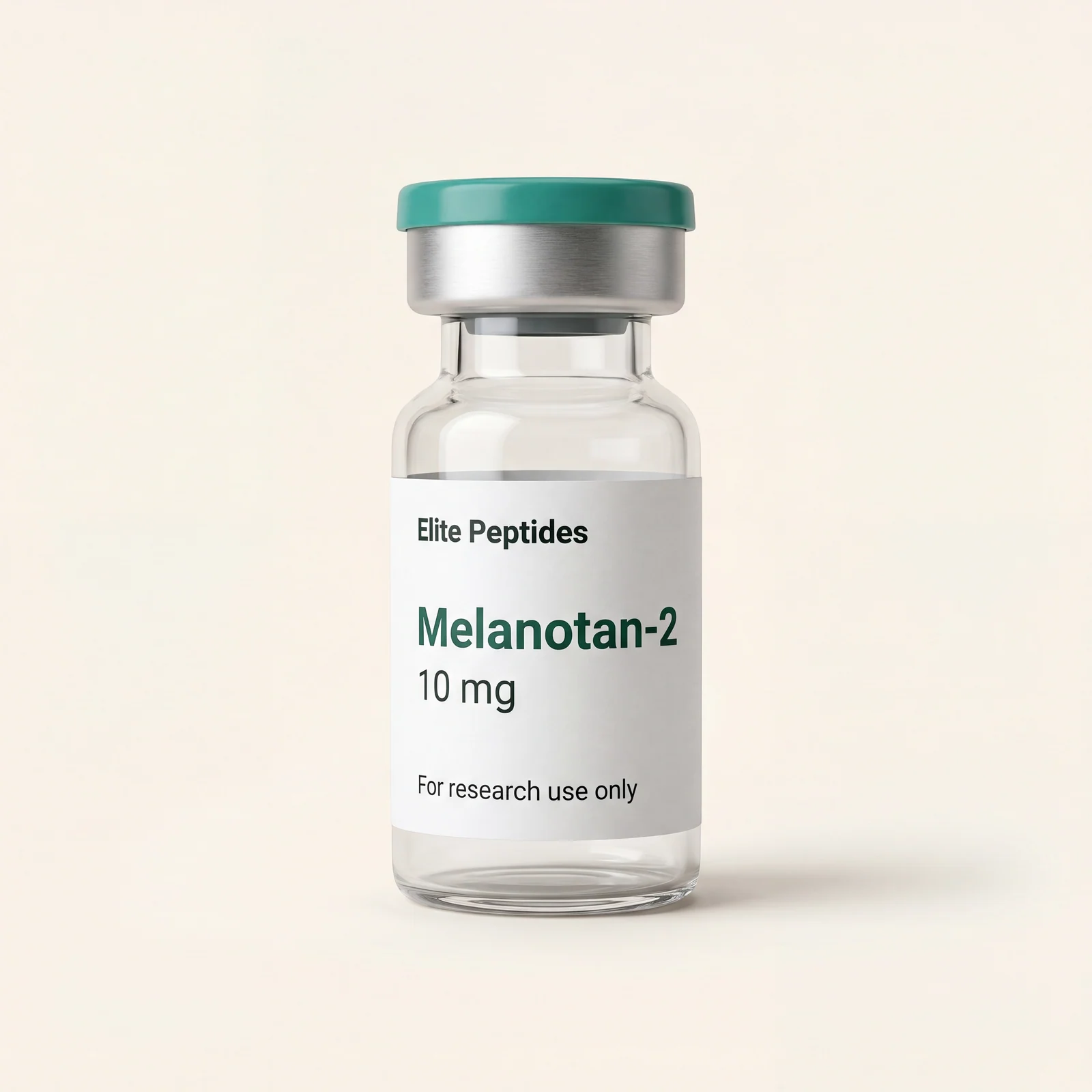 Melanotan II research peptide vial — 10mg, independently HPLC-tested, COA on file