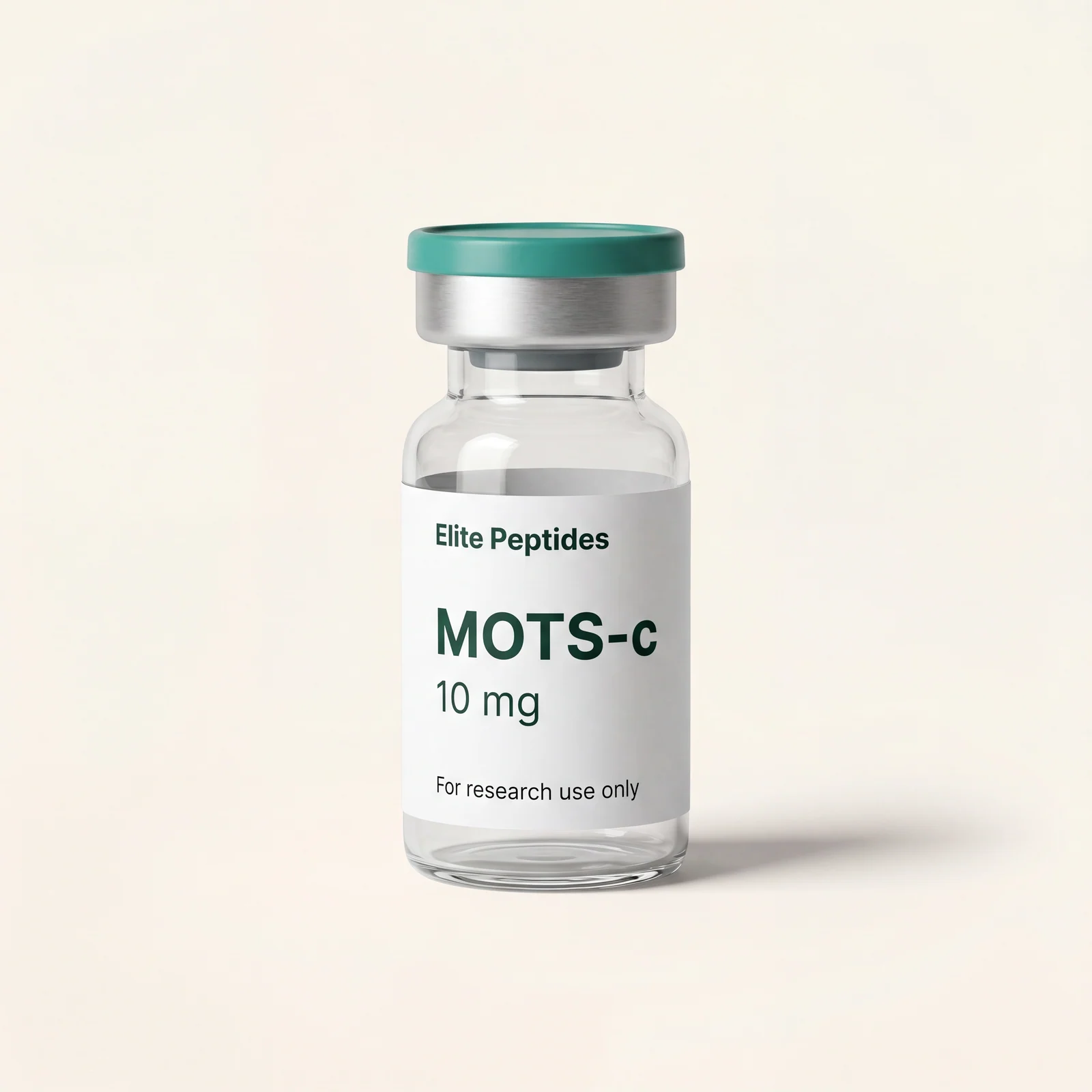 MOTS-c mitochondrial-derived research peptide vial — 10mg / 20mg / 40mg, independently HPLC-tested, COA on file