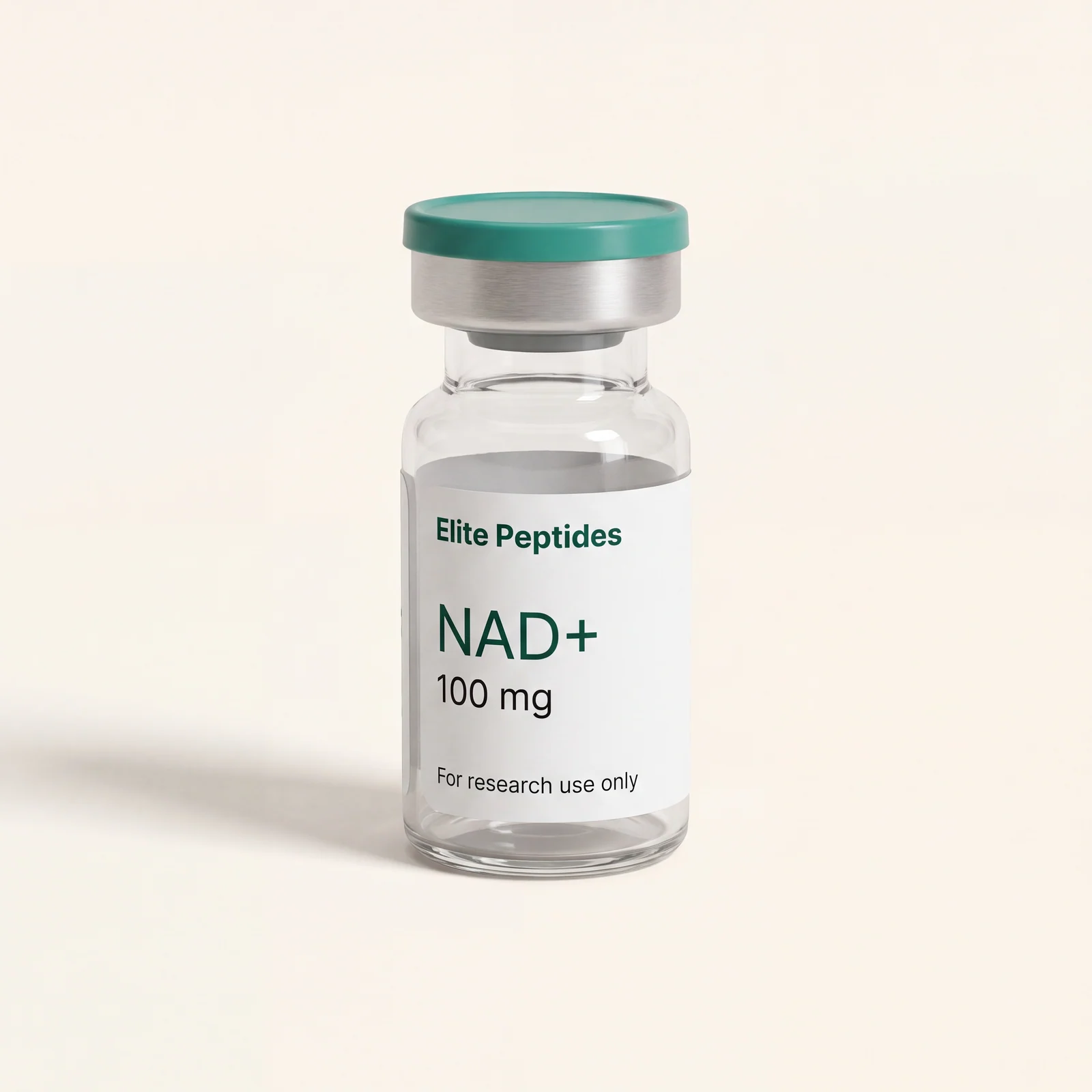 NAD+ research peptide vial — 100–500mg, COA on file