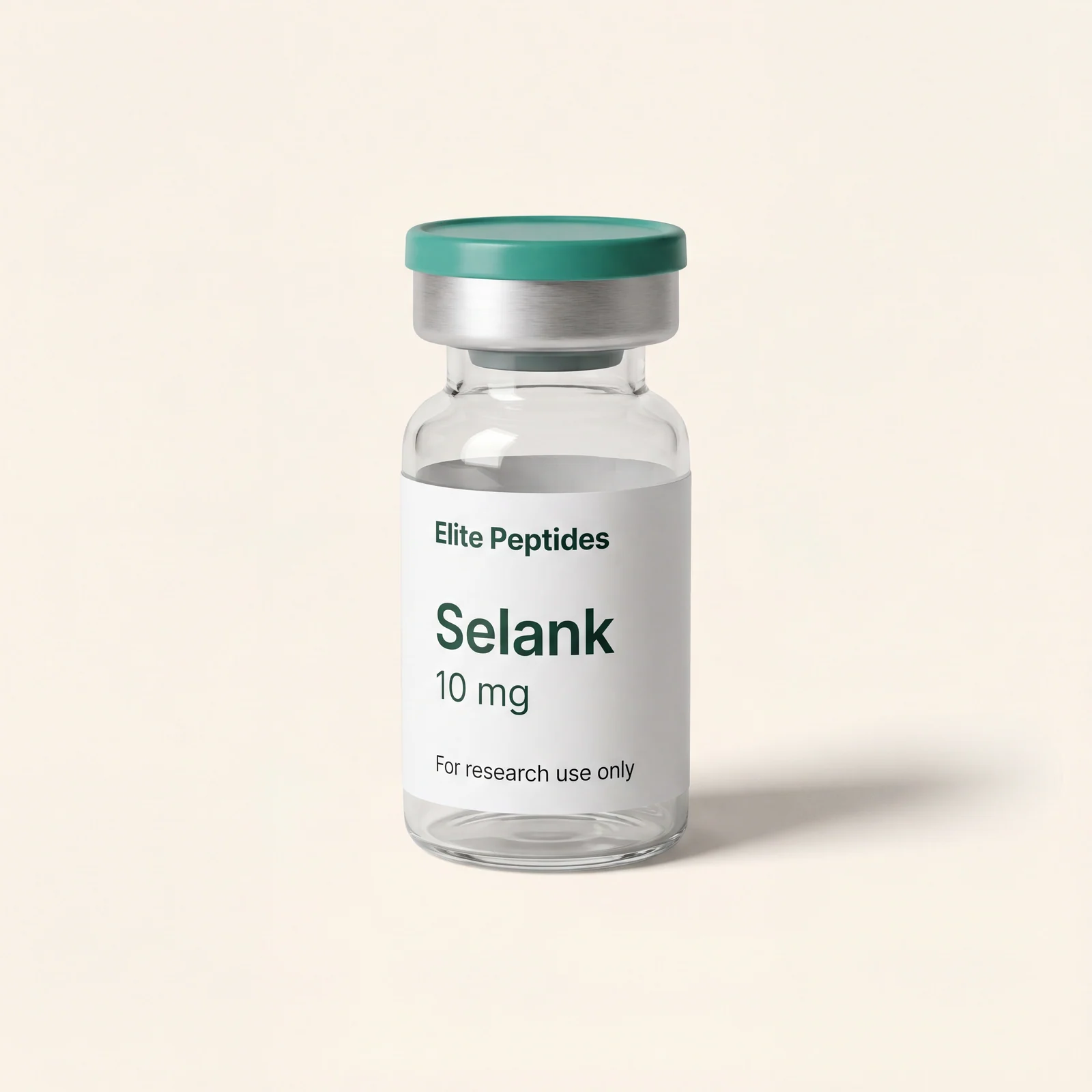 Selank anxiolytic research peptide vial — 10mg, independently HPLC-tested, COA on file