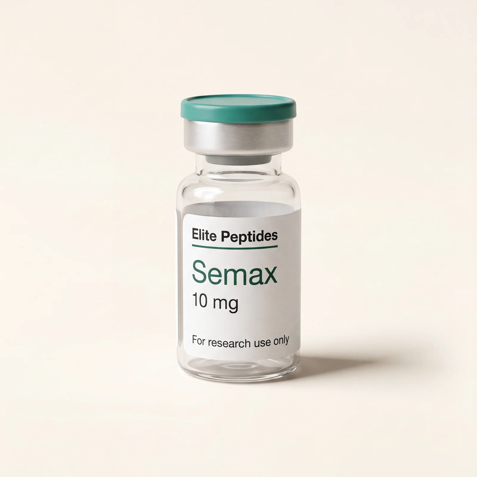 Semax nootropic research peptide vial — 10mg, independently HPLC-tested, COA on file