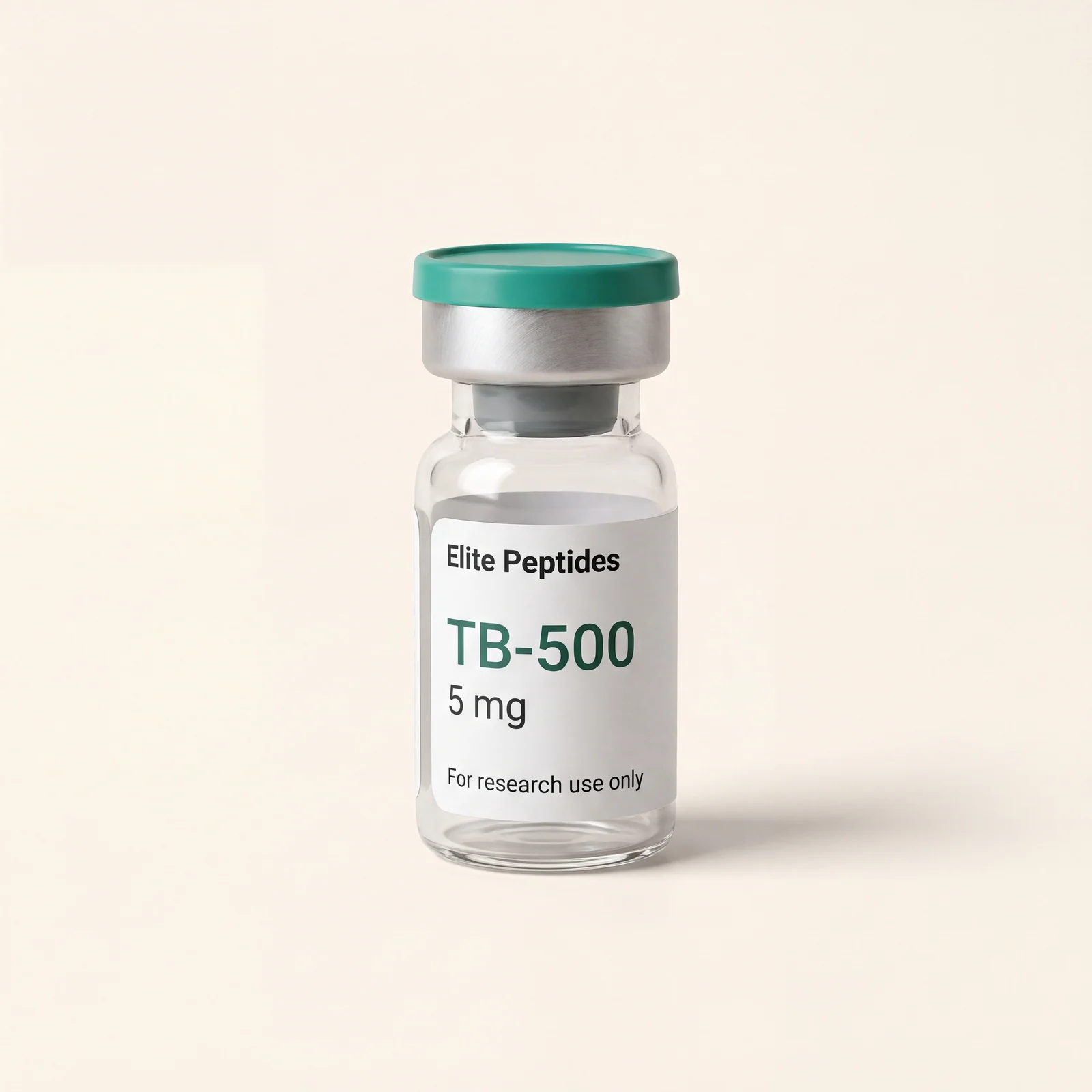 TB-500 research peptide vial — 5–10mg, COA on file